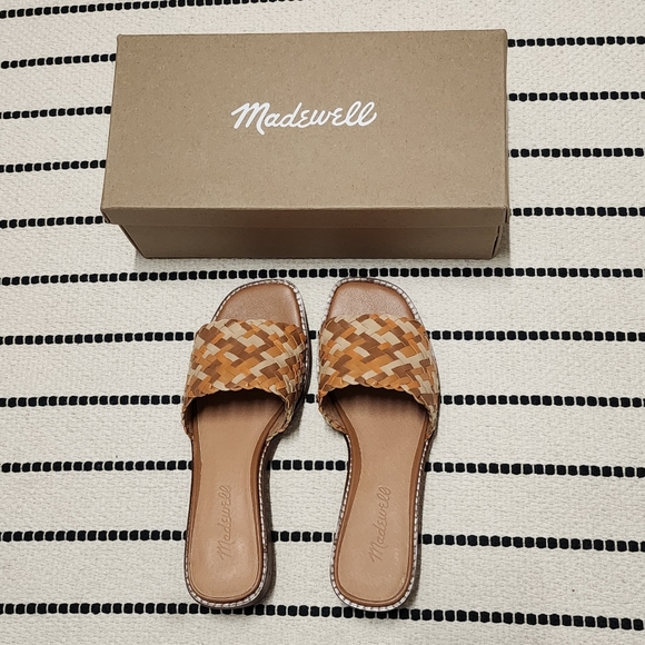 Madewell Cassady Mule in Woven Leather Sandals - Size 6 - Picture 5 of 9